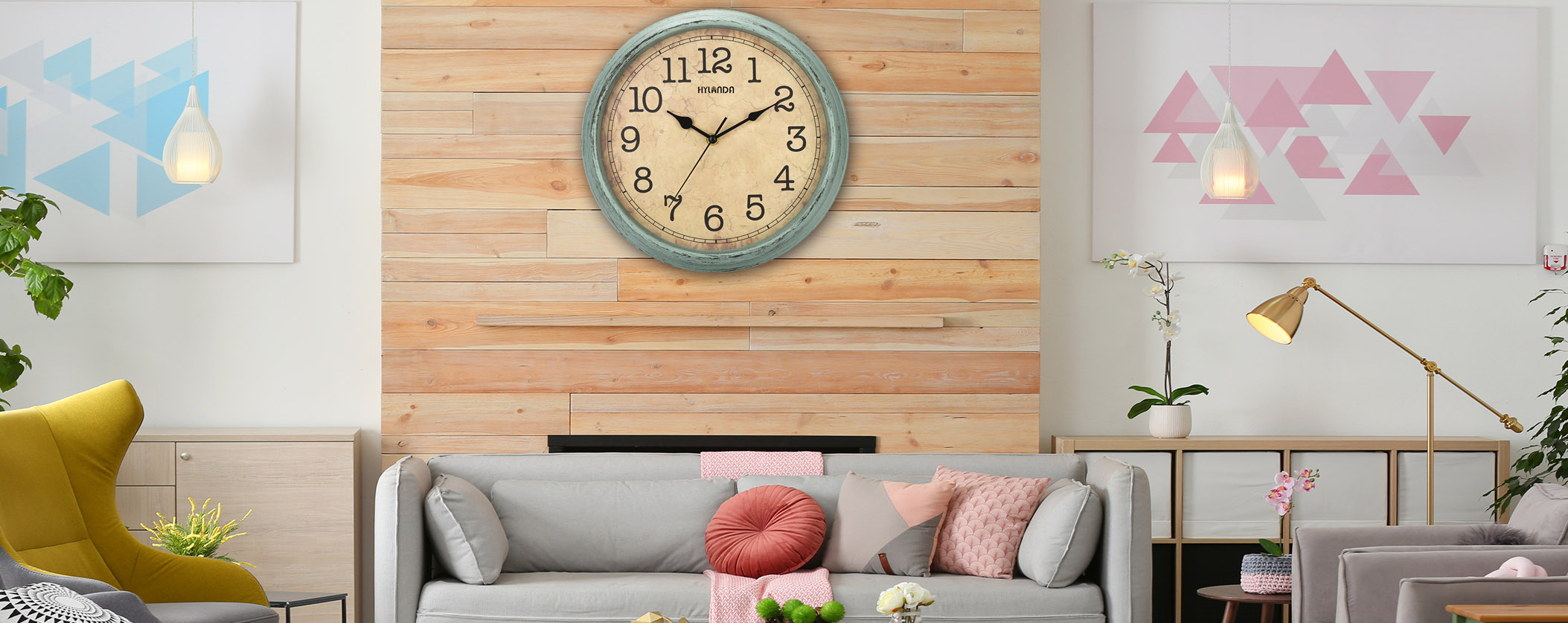 HYLANDA Wall Clock Retro