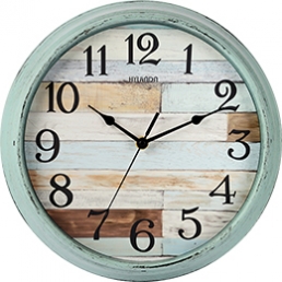 HYLANDA Wall Clock Wooden Decor
