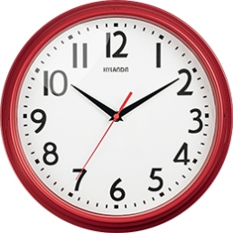 HYLANDA Red Wall Clock 12 Inch