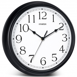HYLANDA Wall Clock Black 12 Inch