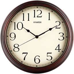 HYLANDA 12 Inch Modern Wall Clock （Bronze）